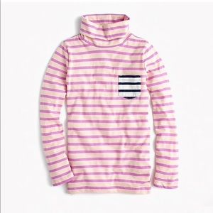 J. CREW // Girls Crewcuts Striped Turtleneck